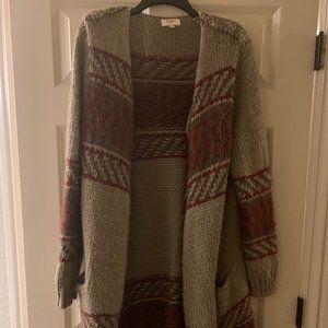 Medium Tan Winter Cardigan